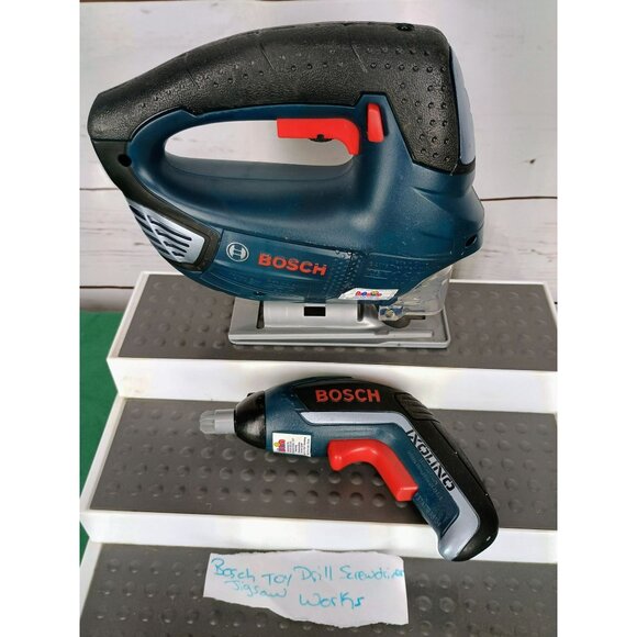 Theo Klein BOSCH Toy Drill Screwdriver Jigsaw w/Sounds & Lights Working + tool - Picture 2 of 7